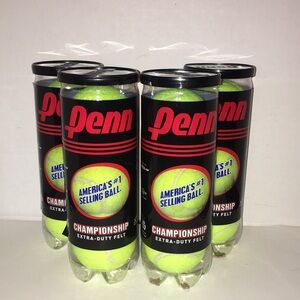 PENN CHAMPIONSHIP EXTRA DUTY FELT TENNIS BSLLS 4 TUBES X 3 balls